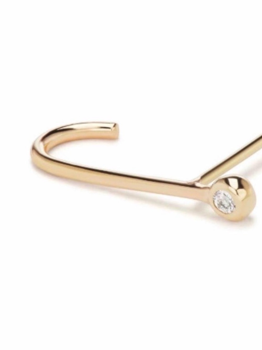 Bruce NY 14k gold and diamond Lina earring